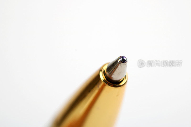 Close up shot of tip of pen